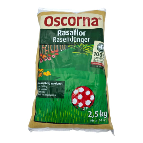 Oscorna Rasenflor Rasendünger 2,5 kg fein Pulver Natürliche Rohstoffe Rasenpflege - Rasendünger