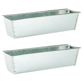 Pflanzkästen für Palette Paletten Pflanzkasten Palettenbeet Blumenkasten Kästen(Zink 2 Stück) - Pflanzkästen