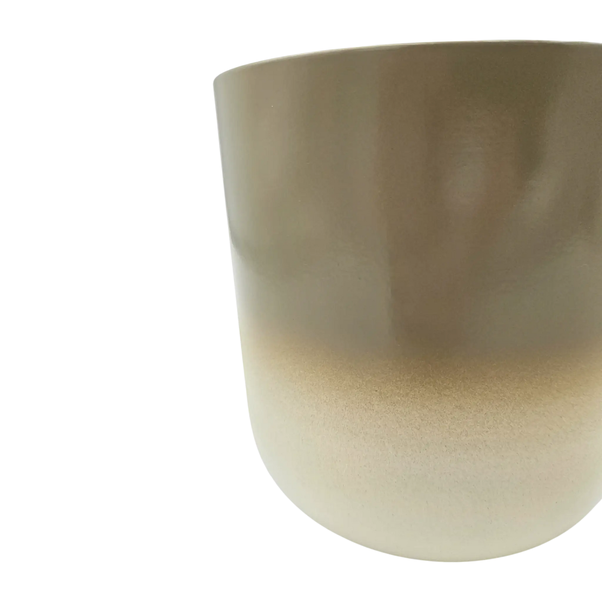 Pflanztopf Übertopf Blumentopf 3er Set Metalltopf creme beige rund Pflanzenübertopf - Übertopf