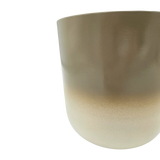 Pflanztopf Übertopf Blumentopf 3er Set Metalltopf creme beige rund Pflanzenübertopf - Übertopf