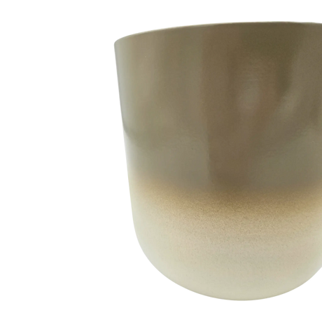 Pflanztopf Übertopf Blumentopf 3er Set Metalltopf creme beige rund Pflanzenübertopf - Übertopf