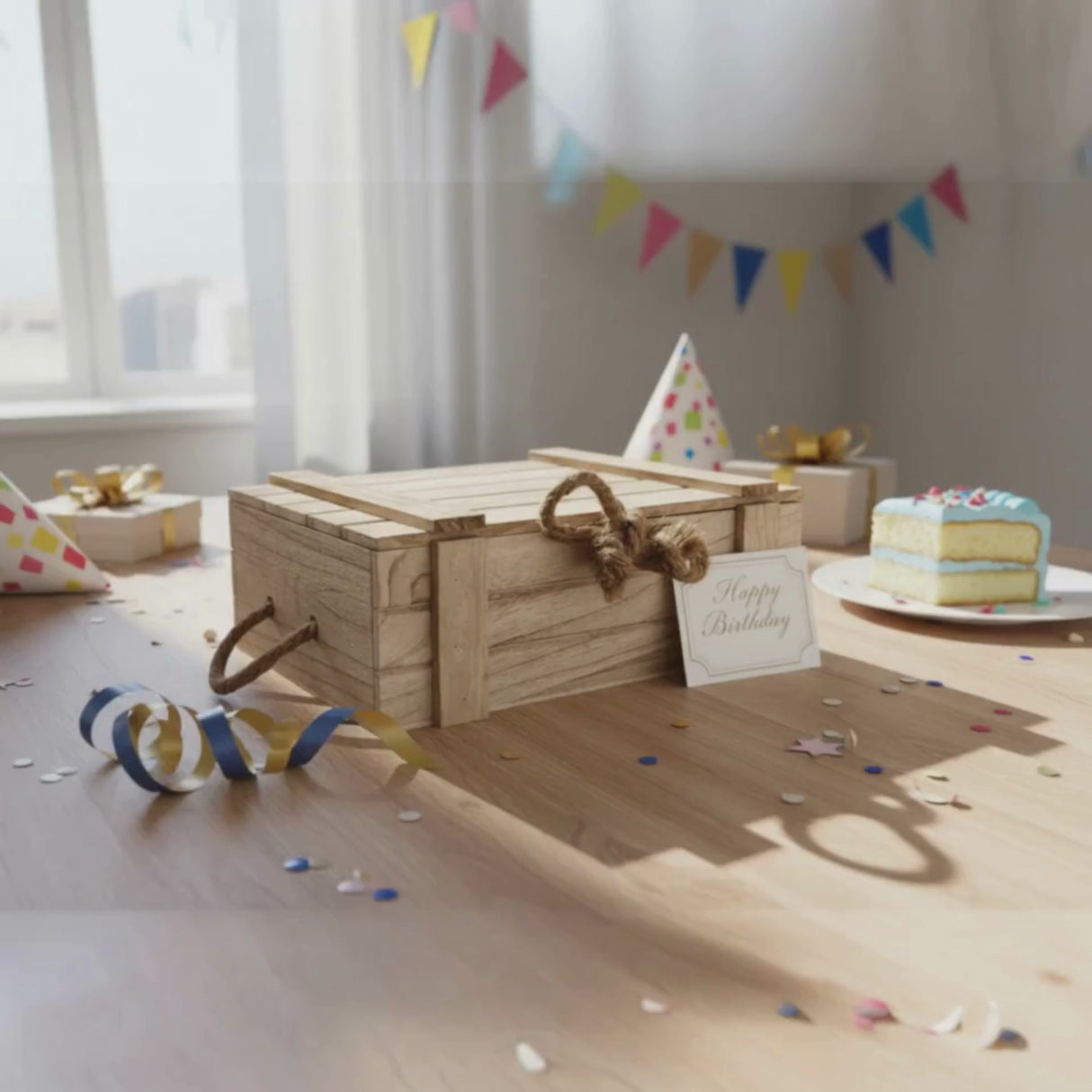 Holzkiste mit Deckel Kiste Schatzkiste Schatztruhe braun mit Deckel