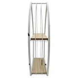 Regal Boot Weiß Wandregal Maritim Metall MDF-Holz 48x32x12 cm Dekoregal Shabby - Wandregal