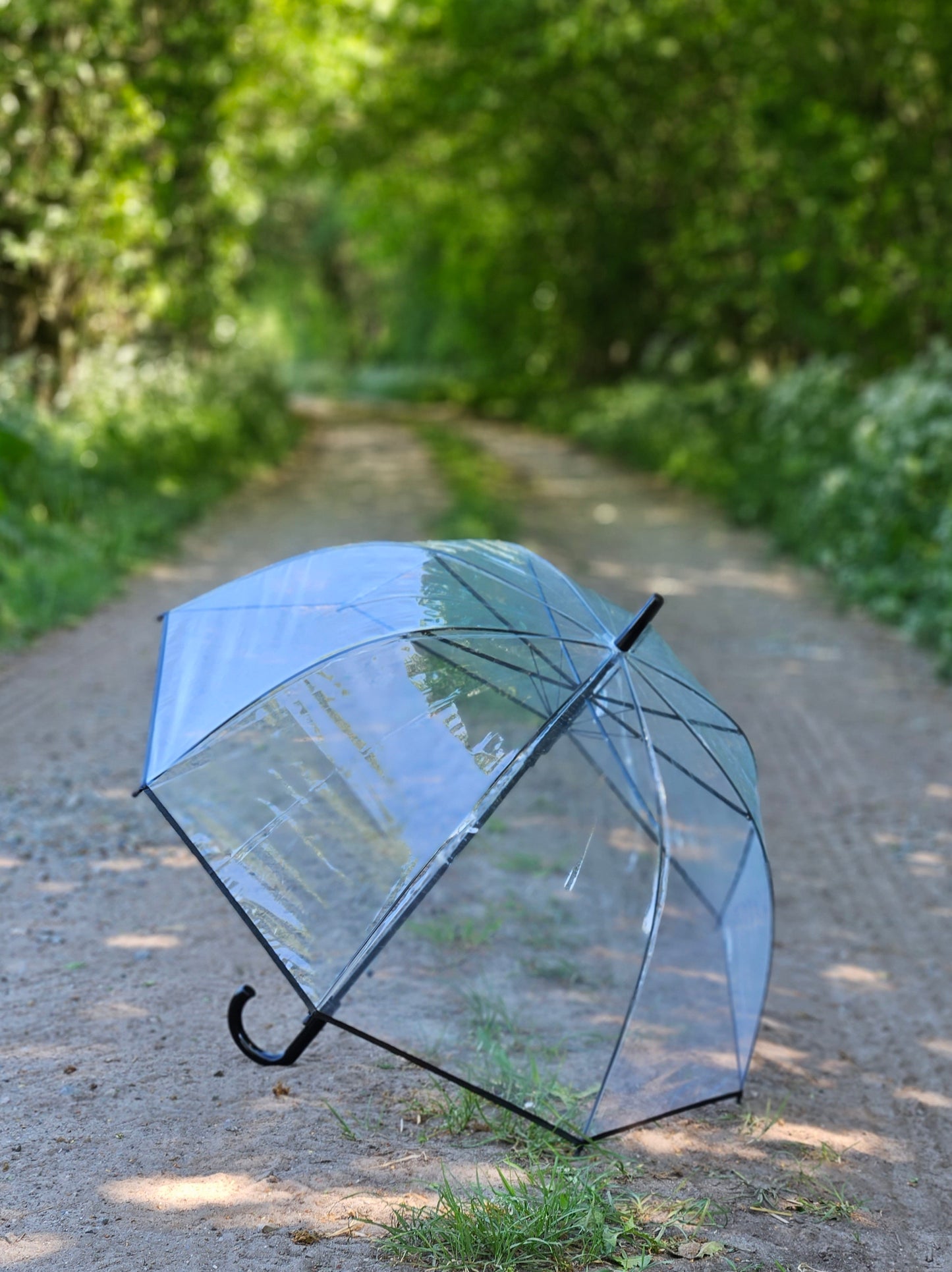 Regenschirm Glockenschirm Schirm Regen Glockenform rund klar transparent Ø 85 cm