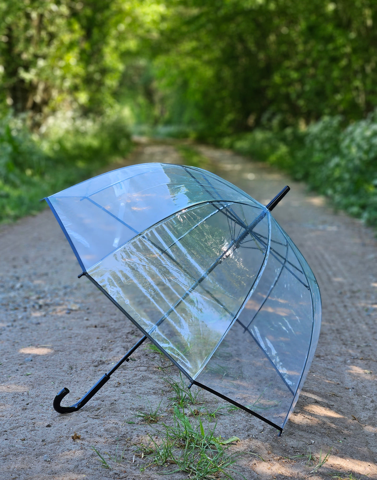 Regenschirm Glockenschirm Schirm Regen Glockenform rund klar transparent Ø 85 cm