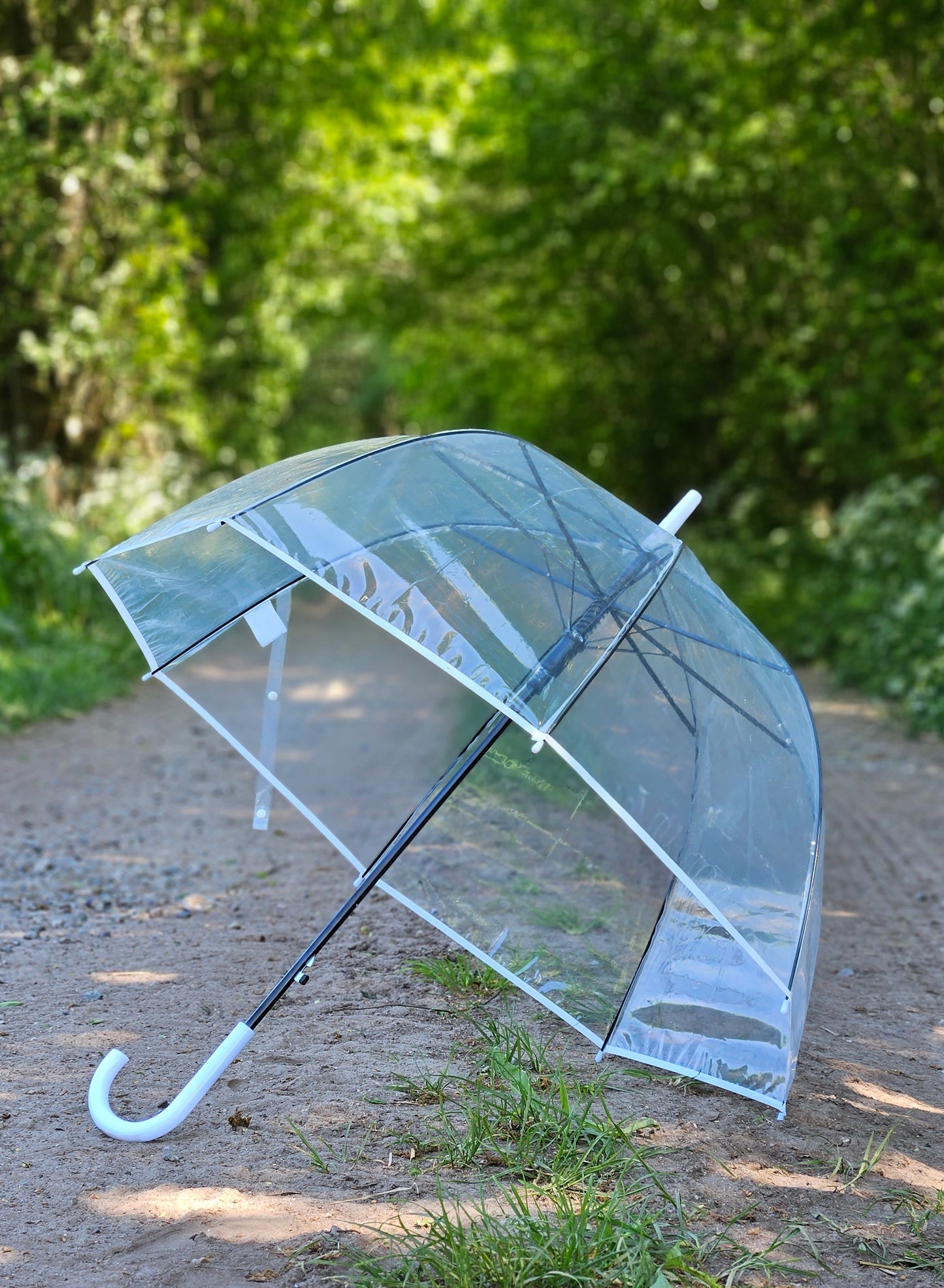 Regenschirm Glockenschirm Schirm Regen Glockenform rund klar transparent Ø 85 cm