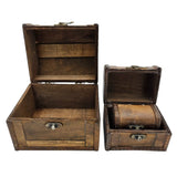 Schatzkiste Holzkiste mit Deckel Kiste weiß braun kleine Schatztruhe 3er Set - Holzkiste mit Deckel