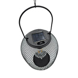 Solarleuchte Metall Gartenleuchte Gartenbeleuchtung warm weiß schwarz LED Leuchte - Hängeleuchte