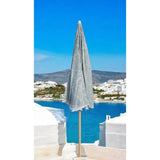 Sonnenschirm Strandschirm Balkonschirm grün creme braun 160 cm UV Schutz 30+ - Sonnenschirm