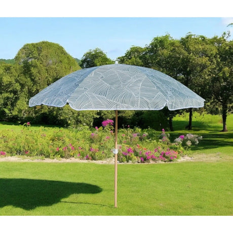 Sonnenschirm Strandschirm Balkonschirm grün creme braun 160 cm UV Schutz 30+ - Sonnenschirm