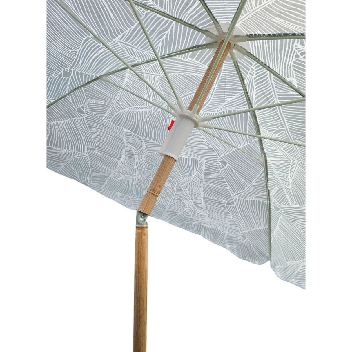 Sonnenschirm Strandschirm Balkonschirm grün creme braun 160 cm UV Schutz 30+ - Sonnenschirm