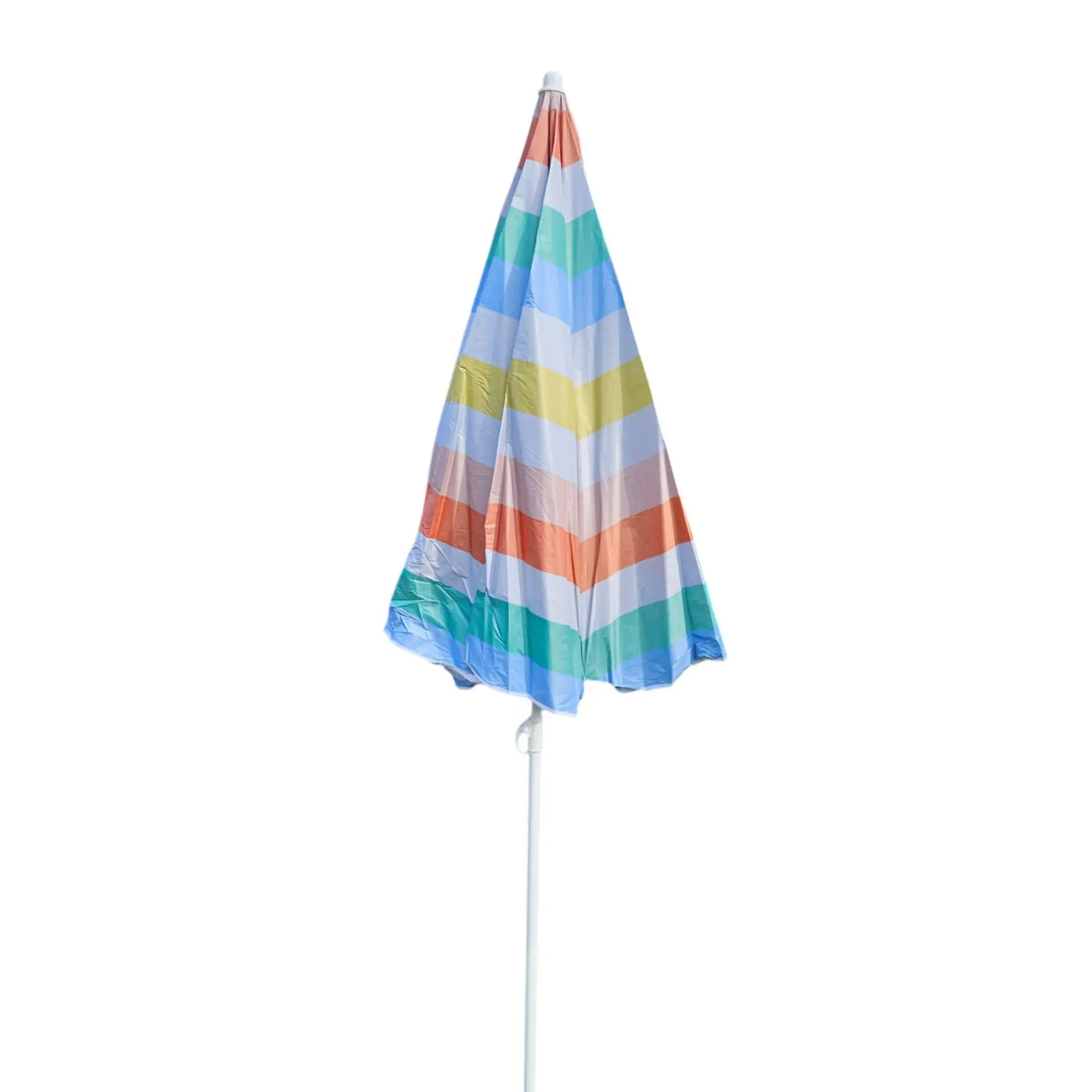 Sonnenschirm Strandschirm Balkonschirm UV Schutz 30+ gestreift 155 cm bunt - Sonnenschirm