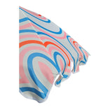 Sonnenschirm Strandschirm UV 30+ Balkonschirm grün blau Kreise Streifen - Sonnenschirm