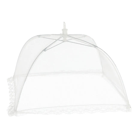 Speisehaube Abdeckhaube Fliegenhaube weiß 2er Set 30x30 cm Zusammenfaltbar - Speisehaube