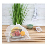 Speisehaube Abdeckhaube Fliegenhaube weiß 2er Set 30x30 cm Zusammenfaltbar - Speisehaube