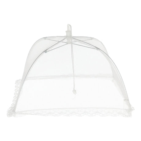 Speisehaube Abdeckhaube Fliegenhaube weiß 2er Set 30x30 cm Zusammenfaltbar - Speisehaube