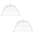 Speisehaube Abdeckhaube Fliegenhaube weiß 2er Set 30x30 cm Zusammenfaltbar - Speisehaube