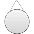 Spiegel rund 30 cm Wandspiegel Metall schwarz Glas Schminkspiegel Dekospiegel - Wandspiegel