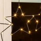 Sternenvorhang Lichterkette LED Timer Batterie 80x85 cm - Lichterkette LED
