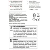 Sternleuchte Weihnachtsbeleuchtung LED Batteriebetrieben Weihnachtsdeko Stern - Weihnachtsstern LED