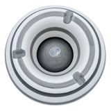 Sturmaschenbecher Mykonos M / XXL 23 cm Maritim grau weiß Aschenbecher gestreift - Aschenbecher