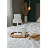 Tablett Dekotablett Achteckig Akazie 25 cm Holztablett Modern Kerzentablett - Dekotablett