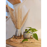 Tablett Dekotablett Holz Mango braun Deko Tischdeko Kerzentablett Holztablett Klein: 38 x 25,5 cm - Holztablett