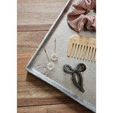 Tablett Dekoteller silber Metall massiv Tischdeko Schale Dekoschale 25 x 25 cm - Dekoteller