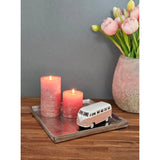 Tablett Dekoteller silber Metall massiv Tischdeko Schale Dekoschale 25 x 25 cm - Dekoteller