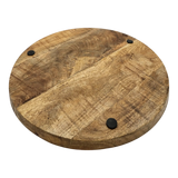 Teller Holzteller Mango Dekoteller Tischdeko Mangoholz Deko Schale Holz Ø 38 cm - Holzteller