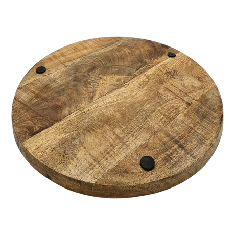 Teller Holzteller Mango Dekoteller Tischdeko Mangoholz Deko Schale Holz Ø 38 cm - Holzteller