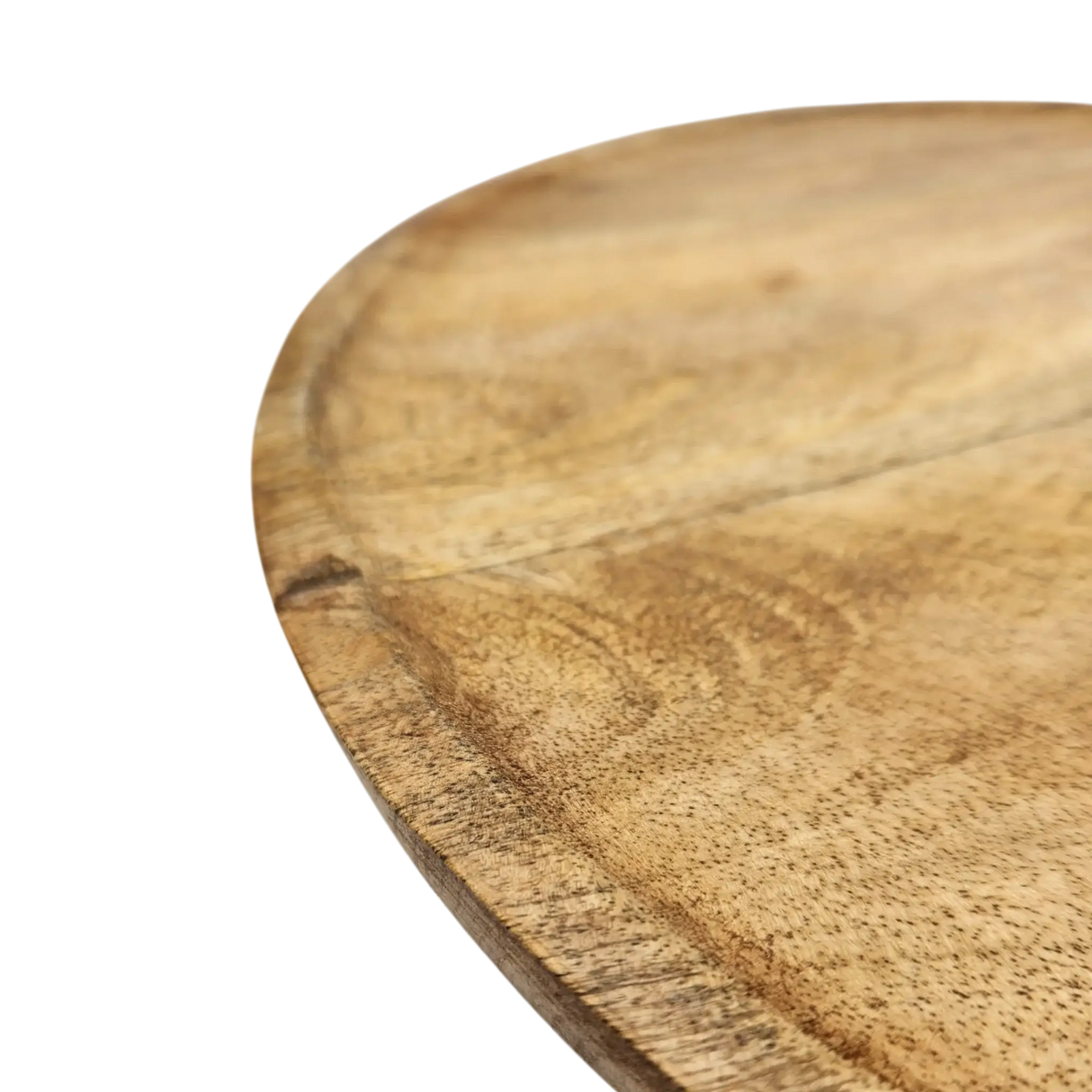 Teller Holzteller Mango Dekoteller Tischdeko Mangoholz Deko Schale Holz Ø 38 cm - Holzteller