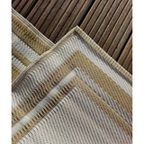 Teppich Outdoor Balkonteppich außen Balkon Terrasse beige weiß 150 x 90 cm - Balkonteppich