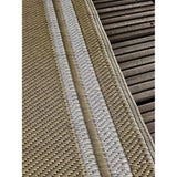 Teppich Outdoor Balkonteppich außen Balkon Terrasse beige weiß 150 x 90 cm - Balkonteppich