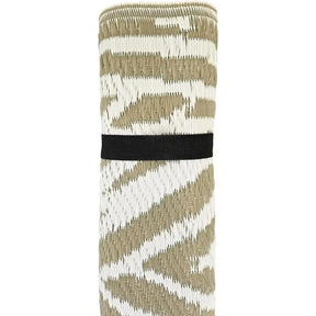 Teppich Outdoor Balkonteppich außen Balkon Terrasse taupe weiß 150 x 90 - Balkonteppich