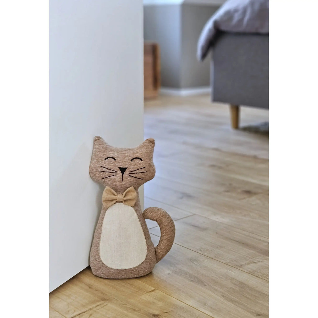 Türstopper Katze Molly Türhalter Sandfüllung Stofftier Deko Katze 30 cm - Türstopper