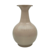 Vase Blumenvase XXL Dekovase Metallvase Beige Braun 38x25 Retro Blumengefäß - Beige - Vase