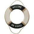 Wandbild Rettungsring Maritim schwarz 20 cm Holz Wanddeko Jute Deko Küs - Rettungsring Maritim