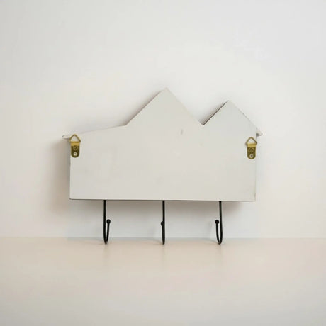 Wandgarderobe weiß Shabby Landhaus – 3 Haken 1 Schublade Haus & Stern Flurgarderobe - Garderobe