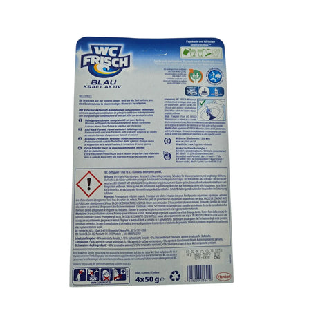 WC Frisch blau Kraft Aktiv 4er Set Wc Reiniger Tab Duftstein extra frische Toiletteneinhänger - WC Reiniger