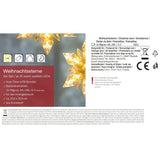 Weihnachten Stern LED 2er Set Beleuchtung Timer warmweiß Lichterkette innen - Lichterkette LED