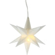 Weihnachtsstern LED Stern Deko Weihnachtsbeleuchtung Batterie Timer weiß Ø 11 cm - Weihnachtsstern LED