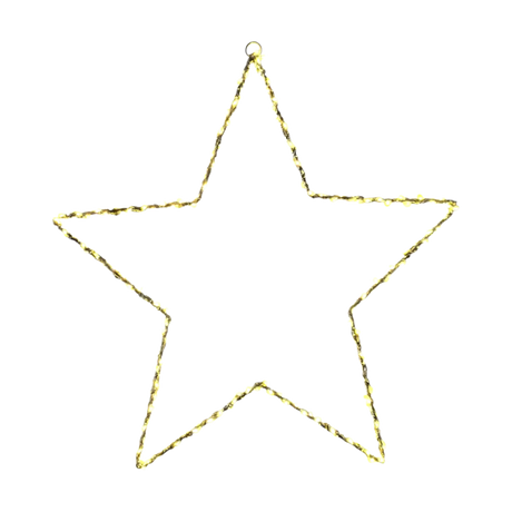 Weihnachtsstern Weihnachtsbeleuchtung XXL 50 cm 150 LED Stern Timer Batterie - Weihnachtsbeleuchtung