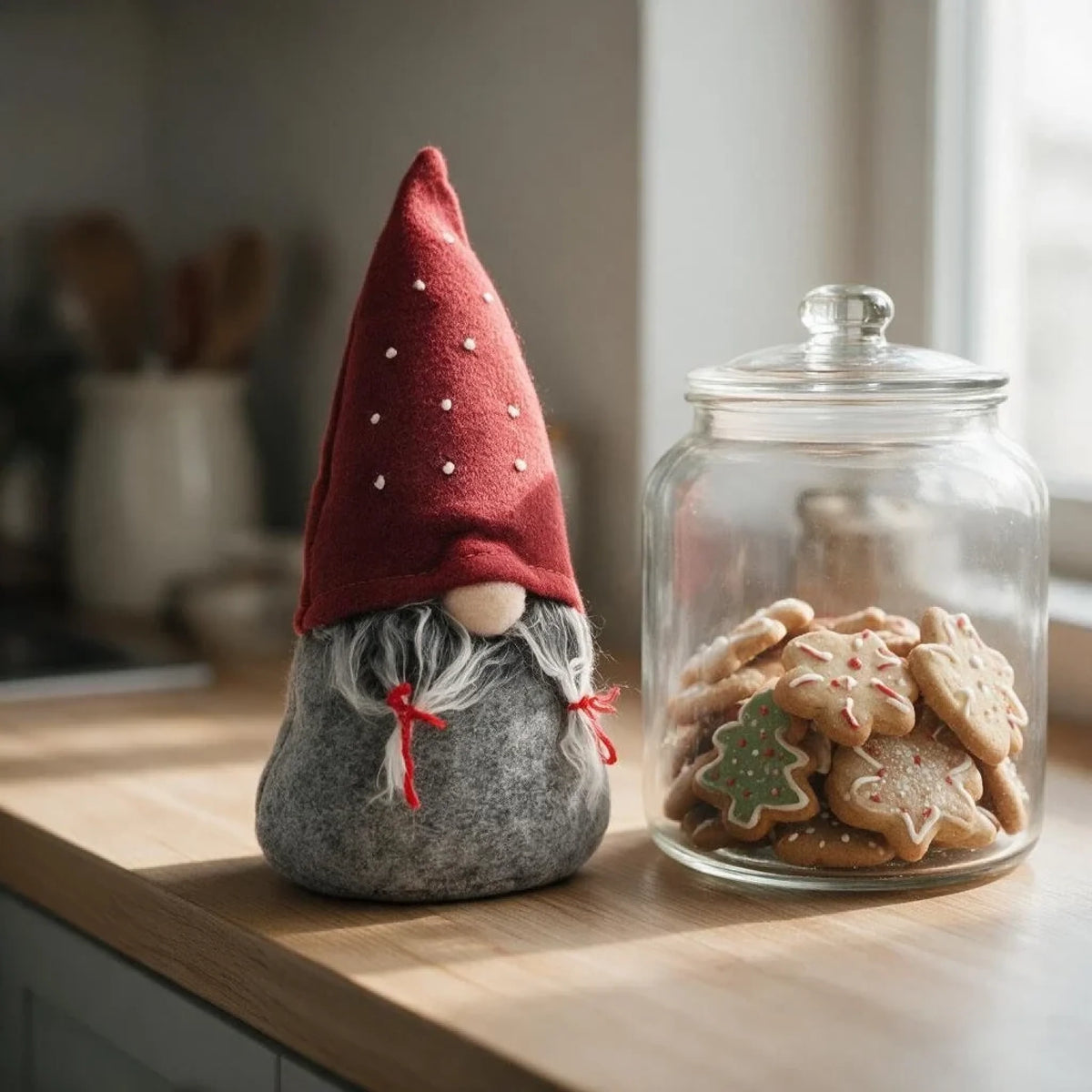 Weihnachtswichtel 3er Set – Wichtel Deko & Türstopper 24 cm - Türstopper