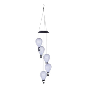 Windspiel Luftballon Heißluftballon LED Solar Lichterkette Gartenbeleuchtung warmweiß - Solarleuchte