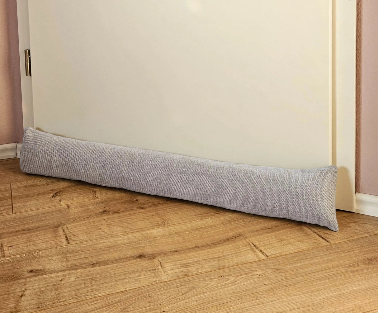 Zugluftstopper Türdichtung Türwindstopper Türen und Fenster Stoff grau creme beige 90 cm - Hellgrau - Zugluftstopper