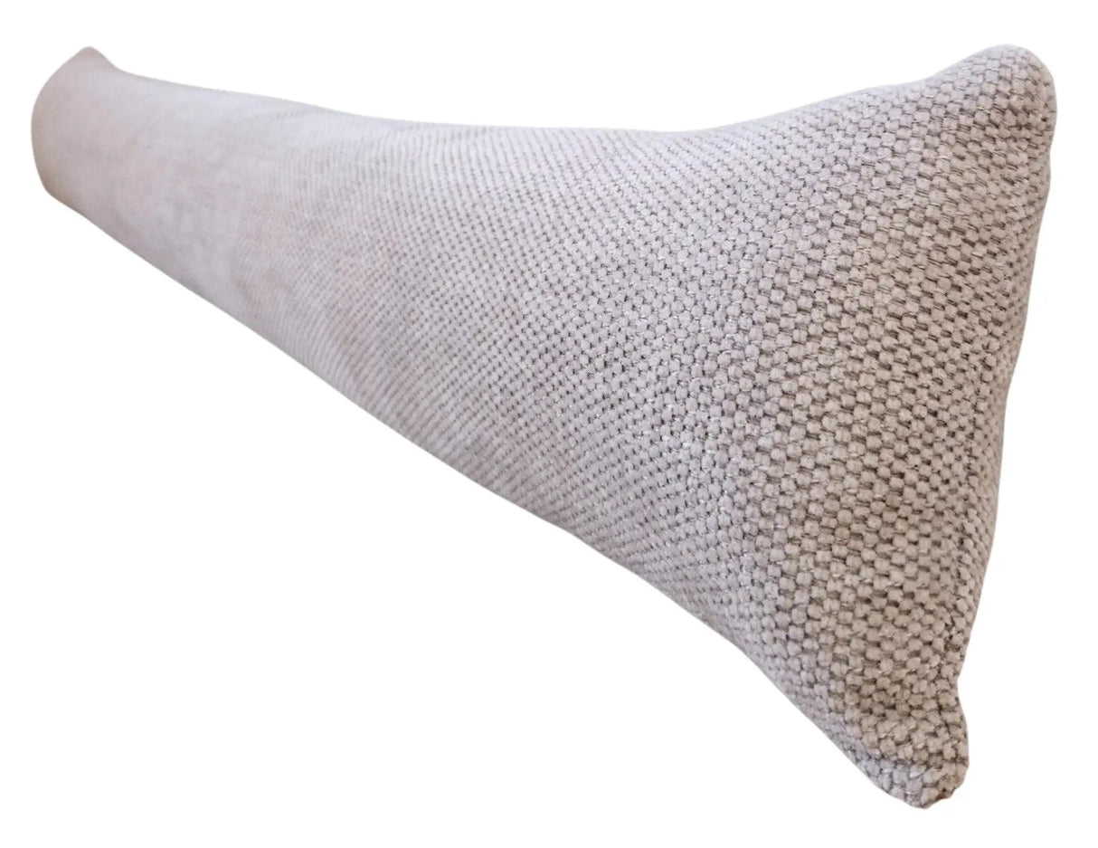 Zugluftstopper Türdichtung Türwindstopper Türen und Fenster Stoff grau creme beige 90 cm - Zugluftstopper