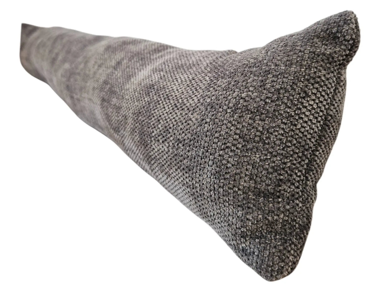 Zugluftstopper Türdichtung Türwindstopper Türen und Fenster Stoff grau creme beige 90 cm - Zugluftstopper