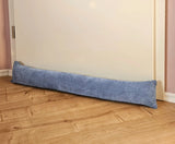 Zugluftstopper Türdichtung Türwindstopper Türen und Fenster Stoff grau creme beige 90 cm - Petrol - Zugluftstopper