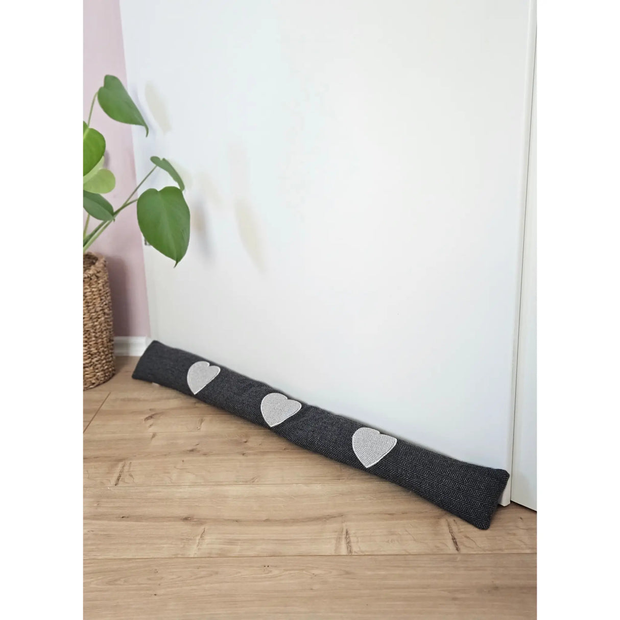Zugluftstopper Windstopper Türdichtung Türvorleger Stern grau 90x10 cm - Zugluftstopper